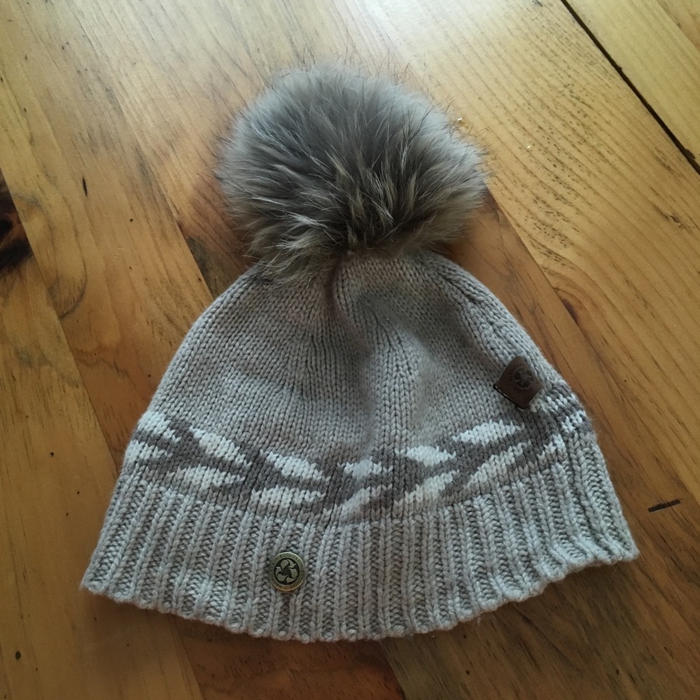 tan Harricana by Mariouche sweater and hat size M - Picture 5 of 6